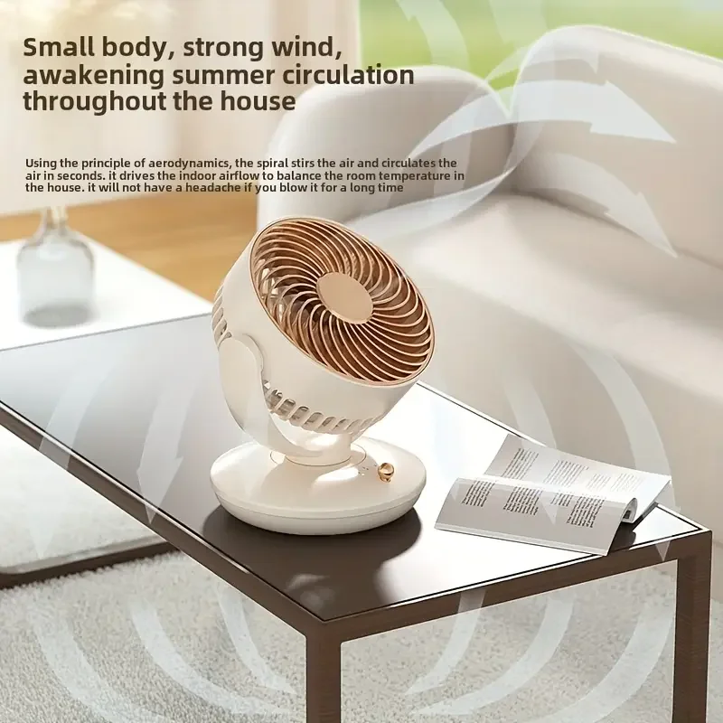 USB Desktop Oscillating Fan 6