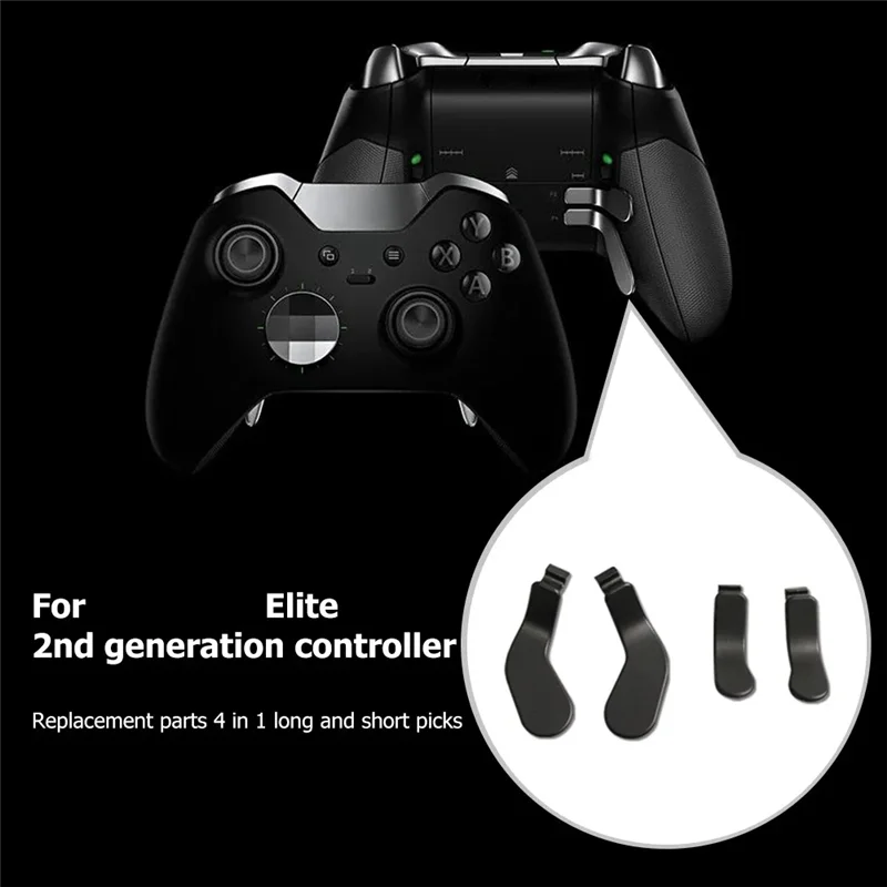 【Expert Recommended】 ABAC-Metal Paddles For One Elite Series 2 Game Controller Trigger Button Paddles For One Elite 2 Replacement Part.