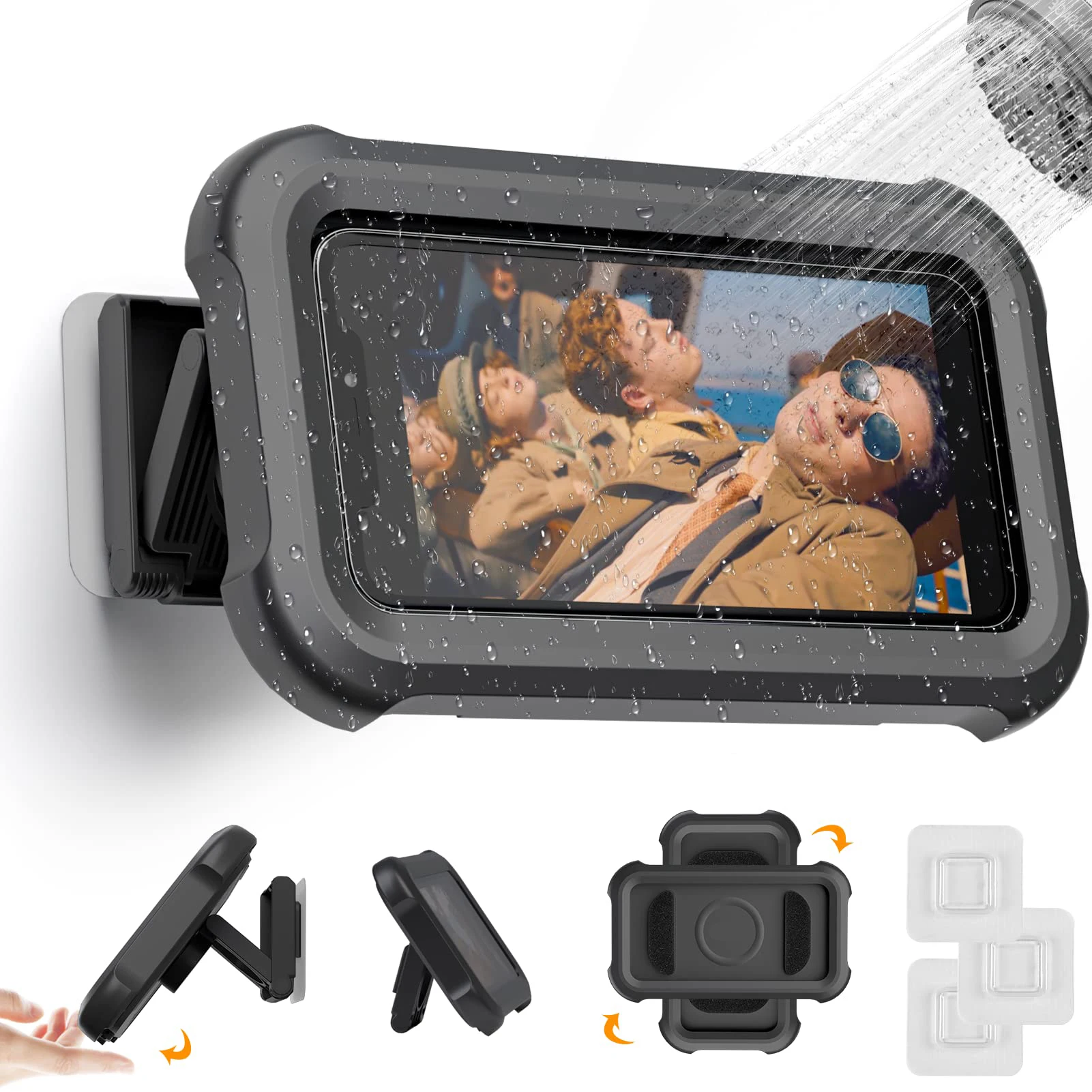 Waterproof Shower Phone Holder - Anti-Fog Touch Screen With Wall Mount