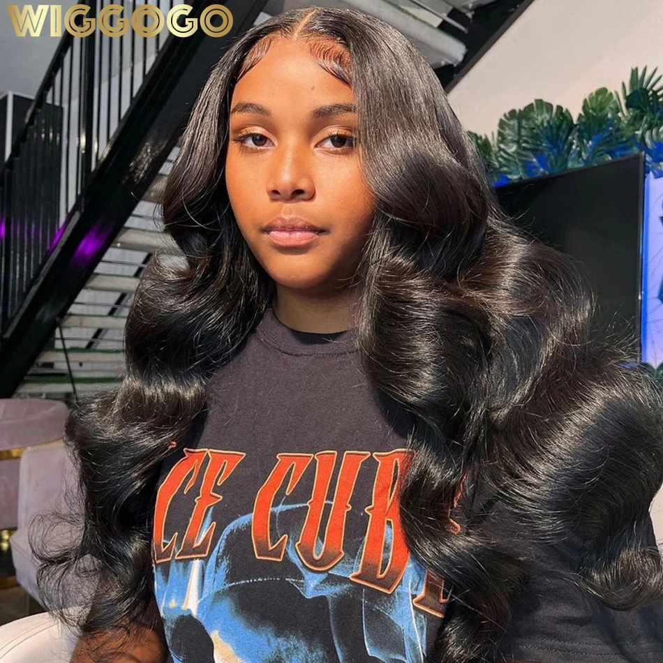 

Wiggogo 13x6 Human Hair Lace Frontal Wigs For Women 13X4 Body Wave Lace Front Wig 30 Inch Hd Transparent Lace Frontal Wigs