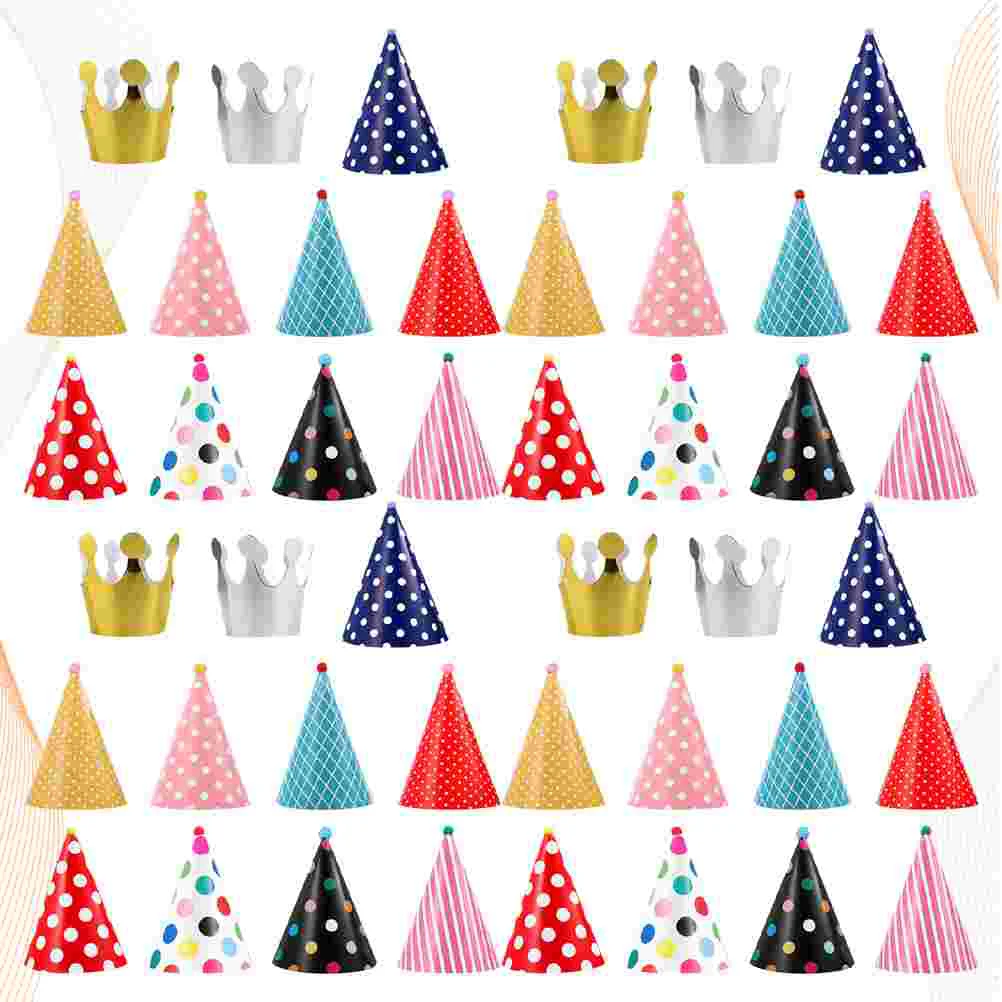 

Children Birthday Hat Cone Paper Cap Birthday Party Photo Props Pet Dog Hats Headband Kids Birthday Party Hat