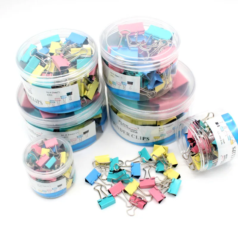 Metal Binder Paper Clips 25MM 32MM 10/5pcs for books Stationery School Office Supplies binder clips