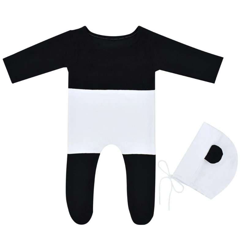 

2Pcs Panda Clothing Set Baby Photography Props for Unforgettable Photo Memories 40JC