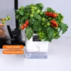 New Self Watering Plant Pot Magnetic Plastic Self-absorbent Cotton Rope Flowerpot For Double-deck Lazy Plant Pot Garden Supplies 2