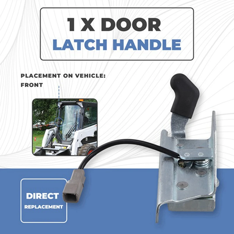 7109661 7109662 Door Latch And Handle Fits For Bobcat Loaders 751 763 864 963 A300 S185 S300 S750 T180 T320 More