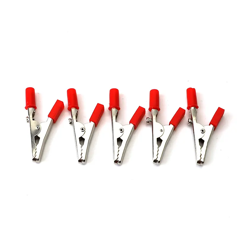 10 Pieces Metal Alligator Clips Test Clips, Electronic Product Test Clips With Screws And Solder Ports, Electrician Wire Clips image 2