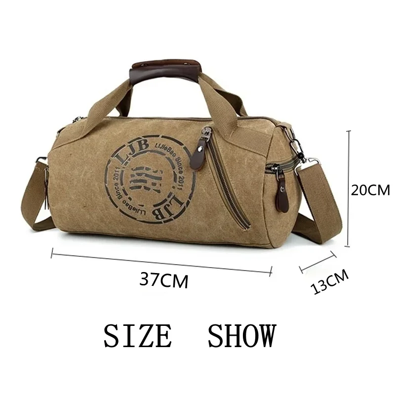 Male Canvas Sport Bag Durable Multifunction Handbag Men Training Gym Bags Women Fitness Shoulder Bag Outdoor Sporting Backpack 2