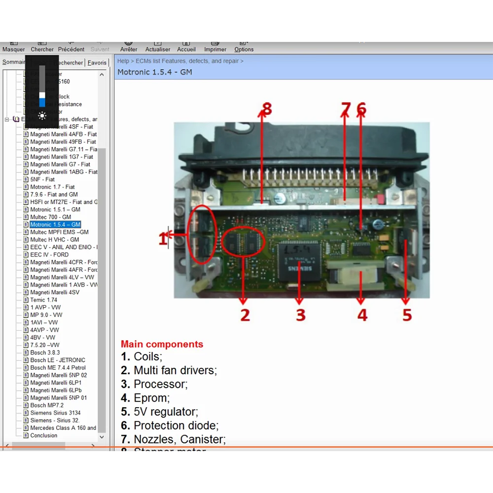 ECU Repair Software Description And Location Pinout Of ECUs, 59 OFF
