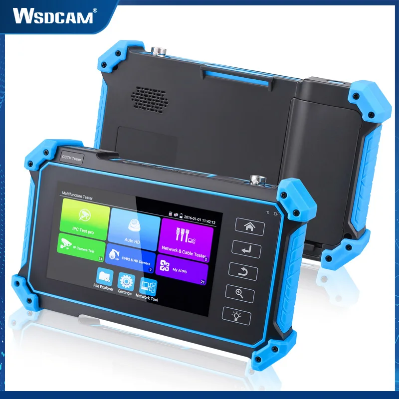 Wsdcam 8Mp Ipc Tester Ahd/Cvi/Tvi/Cvbs Tester Per Telecamera Ip Monitor Cctv Da 5 Pollici Per Telecamera Ip 4K Hd Display Cctv Camera Tester