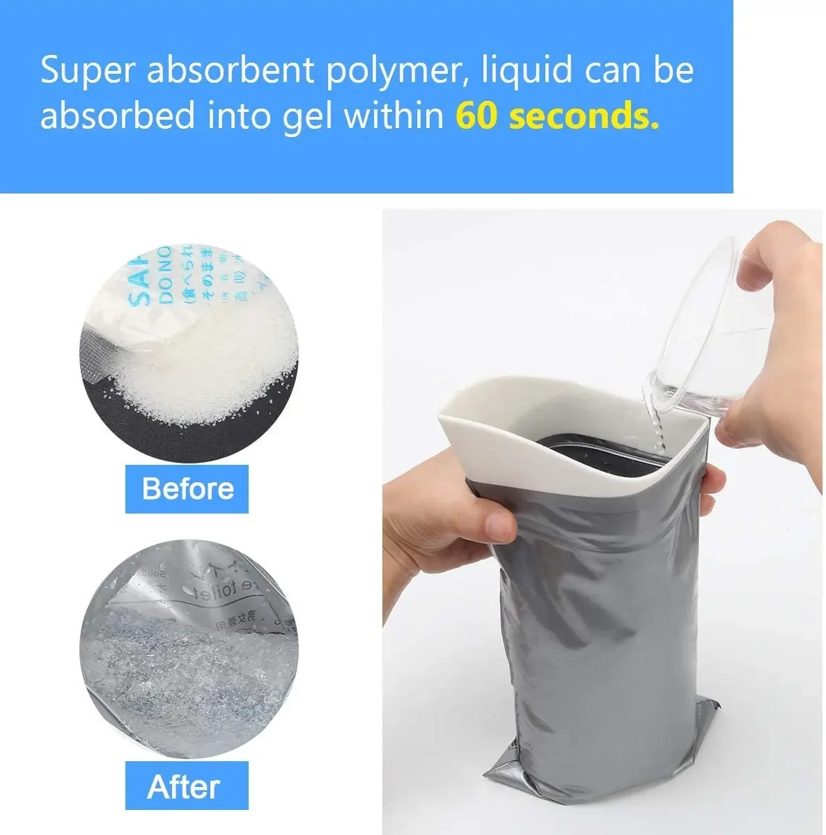 Car Mini Toilet Urine Bag Bathroom Accessories 700CC Women's Men's Elderly Outdoor Emergency Urine Bag Traffic Products Home