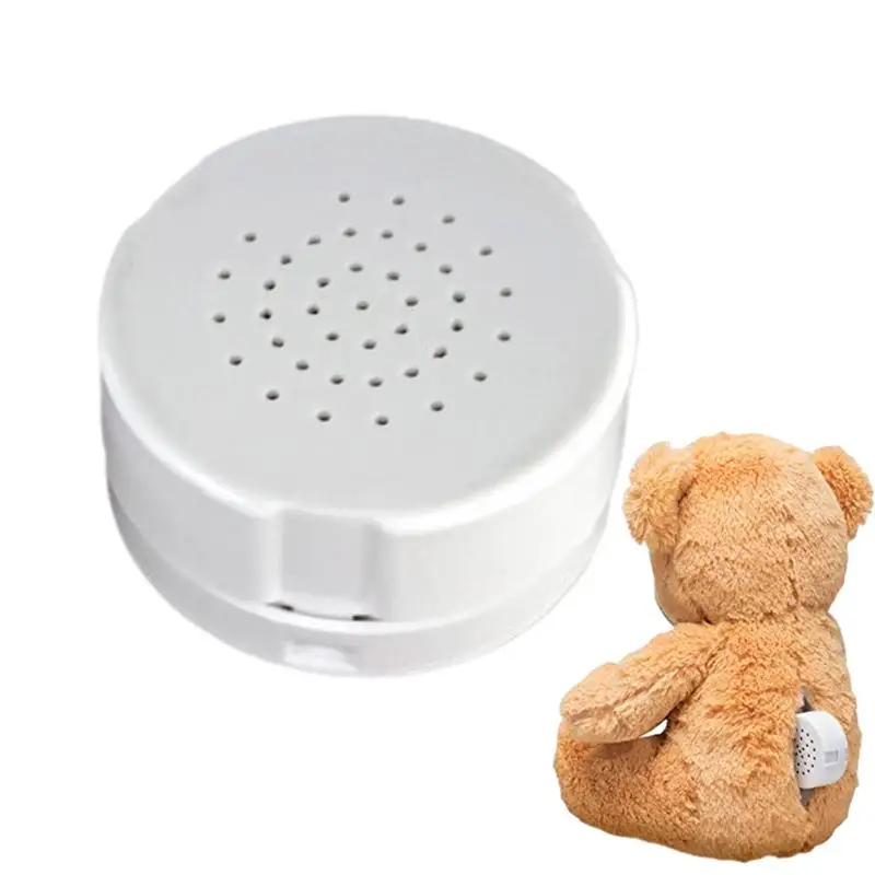 

30 Seconds Stuffed Bear Voice Box Voice Recorder Device Stuffed Animal Plush Toy Recordable Button Sound Box for DIY Gifts