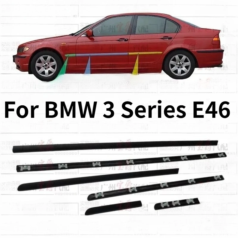 BMW 3 시리즈 E46 1998-2006 액세서리용 전면 도어 트림 스트립, 긁힘 방..