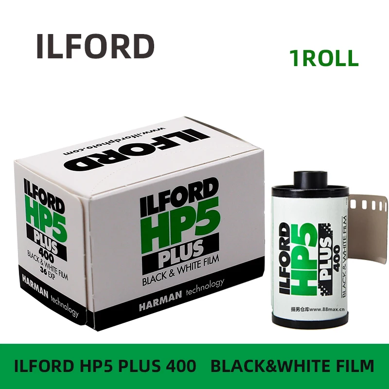 ILFORD-HP5 PLUS 400 135 흑백 필름, 영국 오리지널 인쇄용 사진 미디어, 롤당 36 개 노출
