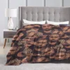 K-Kanye West Face Flannel Blankets Quality Super Soft Rapper Throw Blanket Autumn Airplane Travel Couch Chair Pattern Bedspread 4
