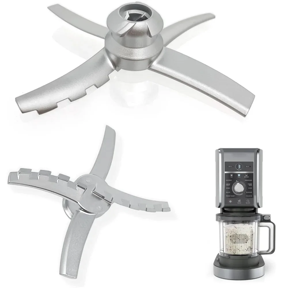Stainless Steel Paddle Blade Compatible with Ninja Creami NC500 NC501 Series Deluxe Ice Cream Makers, Mixing Parts for Ninja Ice