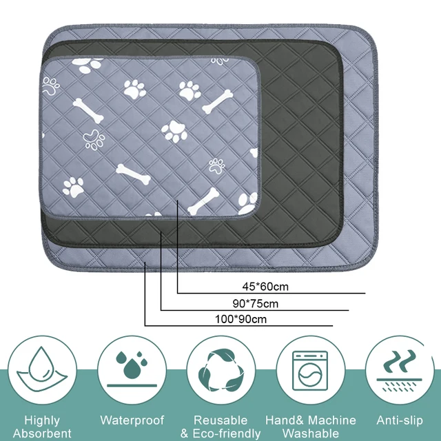 Dog Pee Pad Reusable Washable Waterproof Absorbent Pet Mat Puppy Training  Pad Dog Car Seat Cover Dog Bed Dog Supplies 강아지 카시트