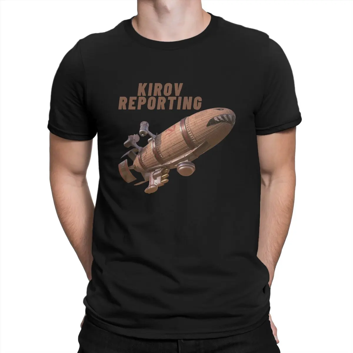 thumbnail image 1 of Camiseta Kirov Reporting para hombre, camiseta novedosa de alerta roja, camiseta de manga corta con cuello redondo, camisetas de algodón, ropa nueva., 1 of 6