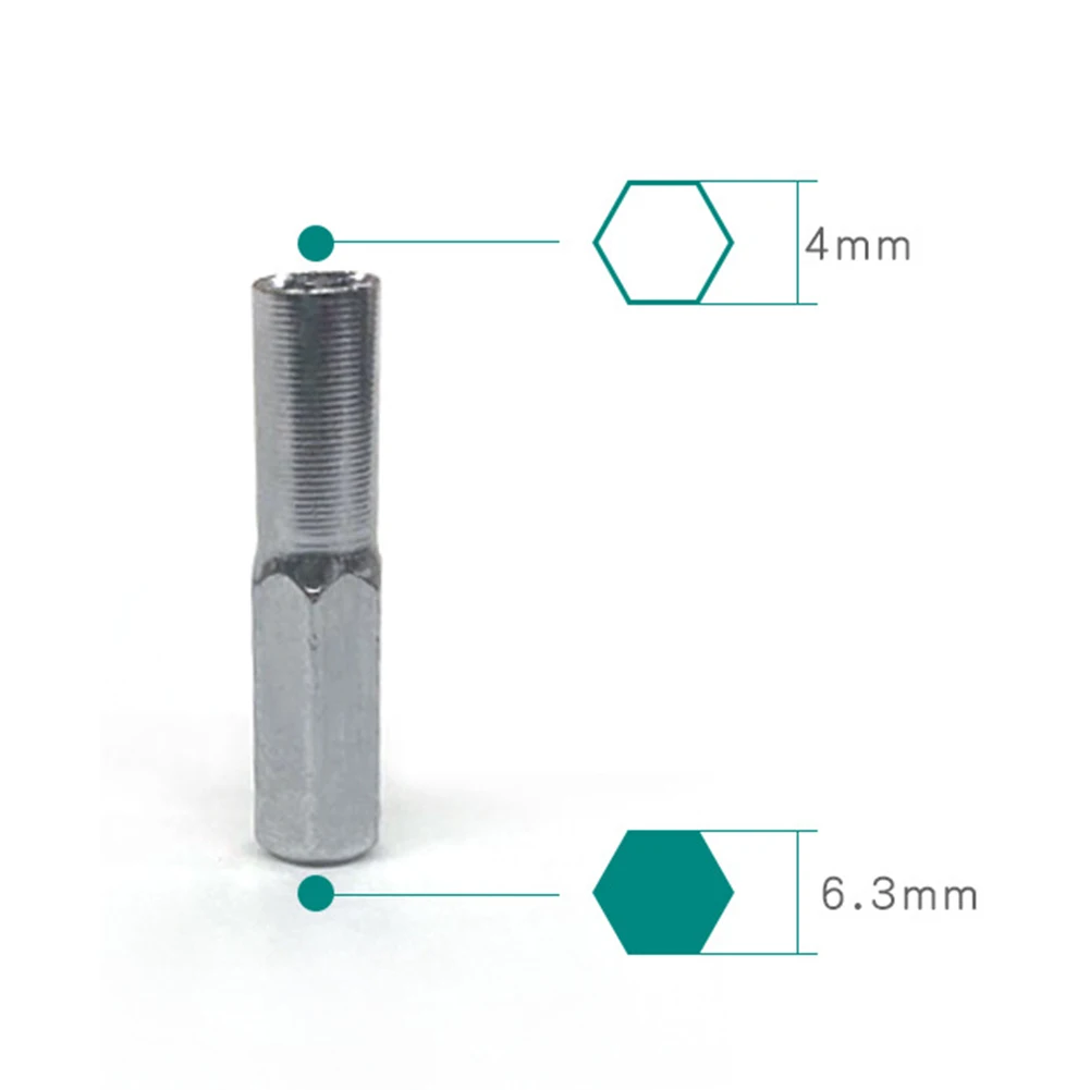 1pc 6.35mm To 4mm Transducer Adapter Socket 1/4 Hex Magnetic Adapter Socket Sleeve For Screwdriver Drill Bits Electronic Repair