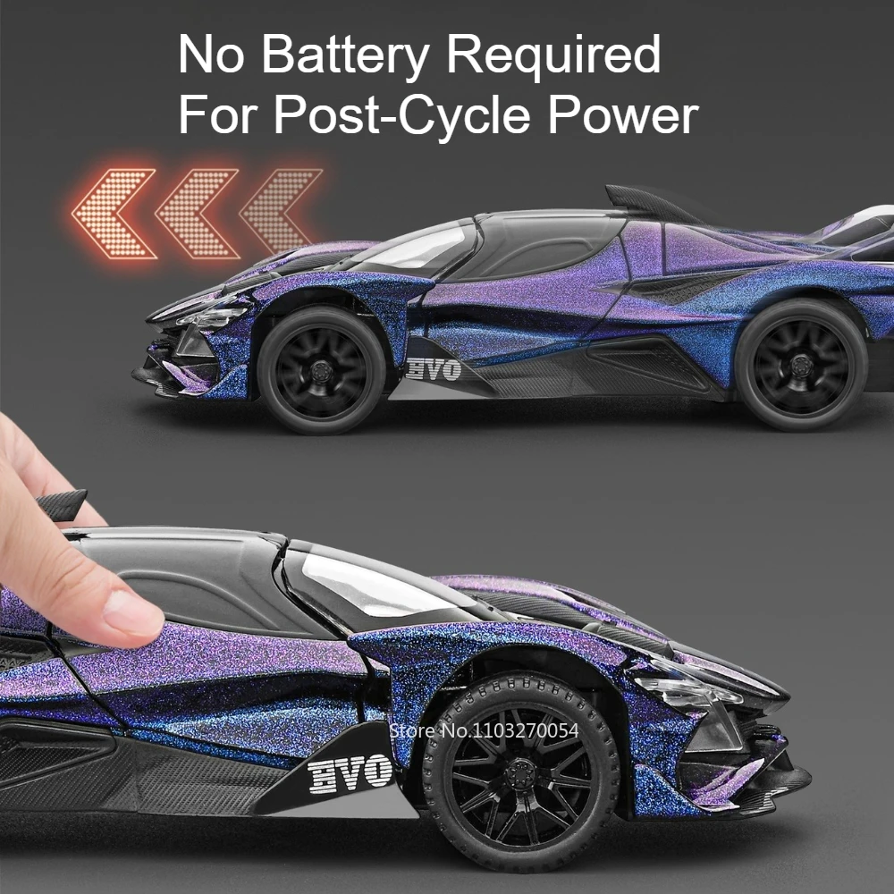1:32 Diecast Alloy Car with Sound, Light & Rear Wheel Return Force – Doors Open Miniature Supercar Fashion Gift