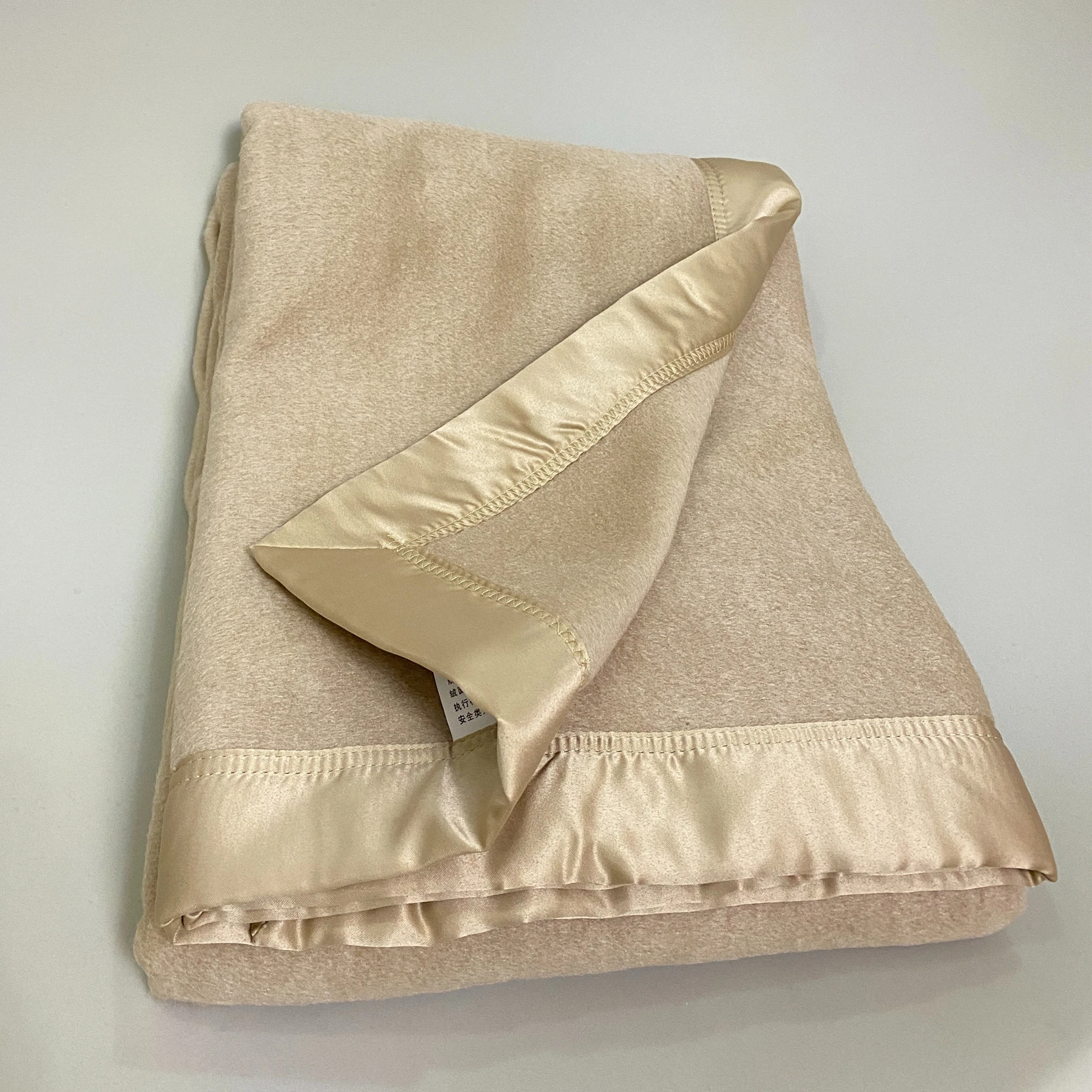 

One Silk Blanket 100% Mulberry Silk Brushed Size 130 x 150 cm Natural White Brown Color For Children Customize