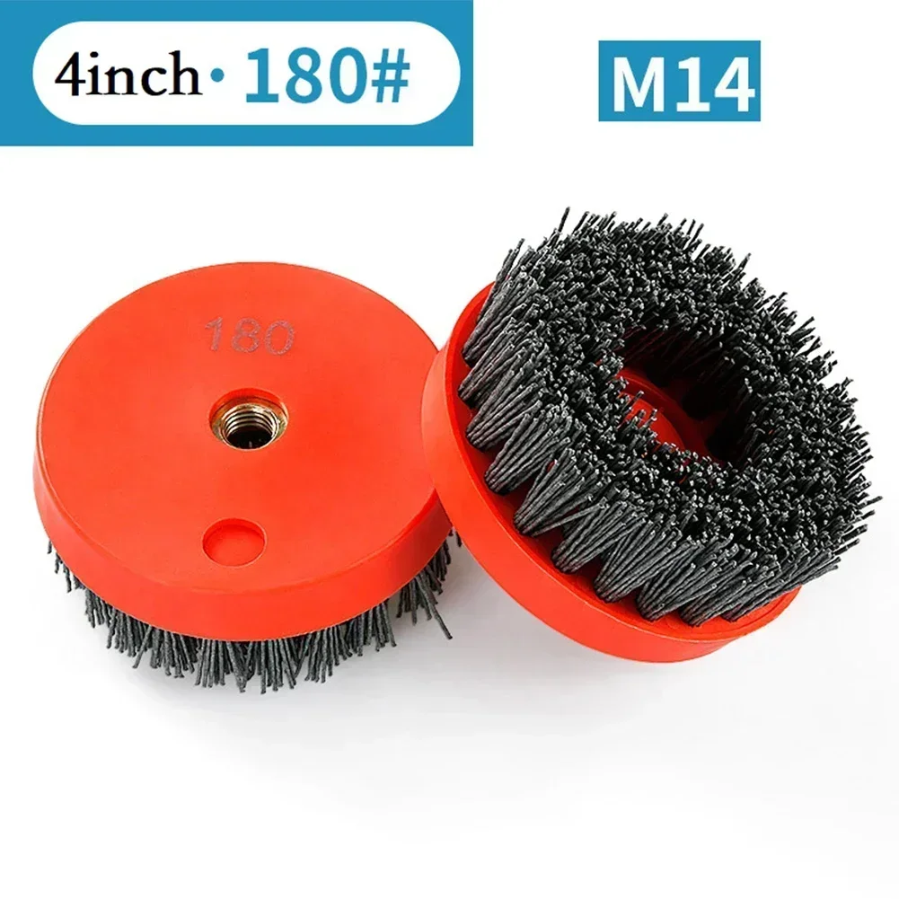 1PC 4Inch Circular Antique Abrasive Brush Stone Granite Polishing Cleaning Drill Rotary Tools Metal Rust Removal Brush