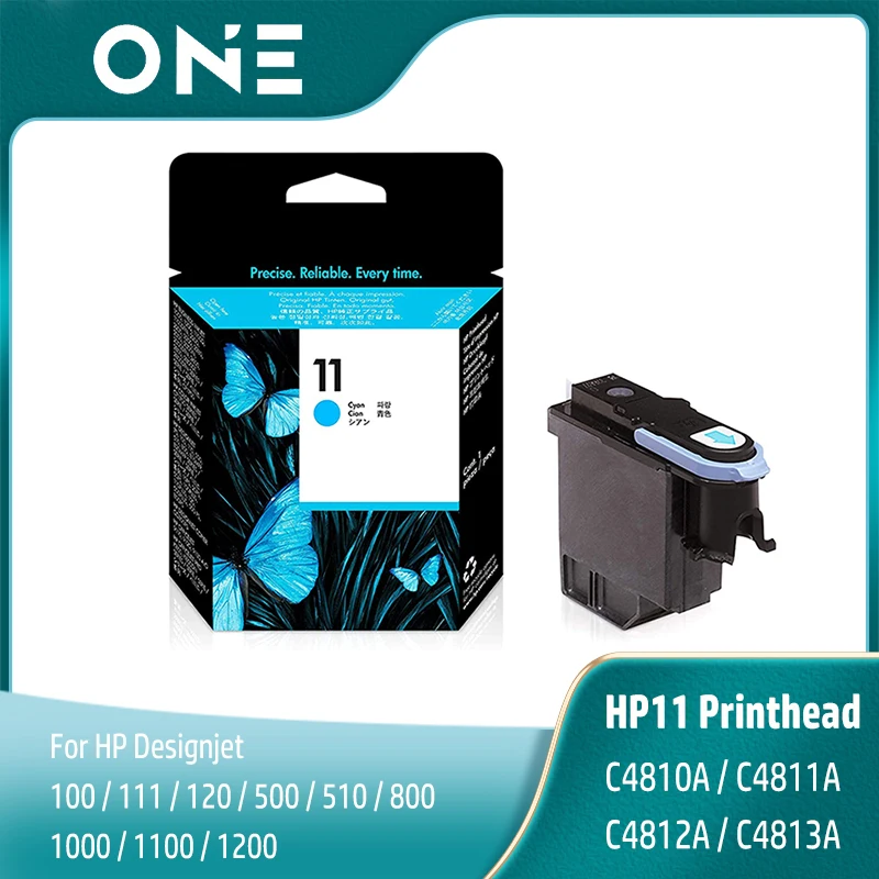 

Original New HP11 Printhead Black C4810A C4811A C4812A C4813A Print head For HP 500 800 800ps 510 100 110 111 120 1000 1100 1200