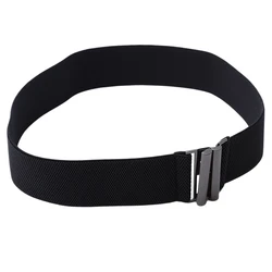 Bigsweety New Arrivals Female Buckle Black Belt High Quality Elastic Band Belt Simple Down Jacket Belt Dress Decoration Gift