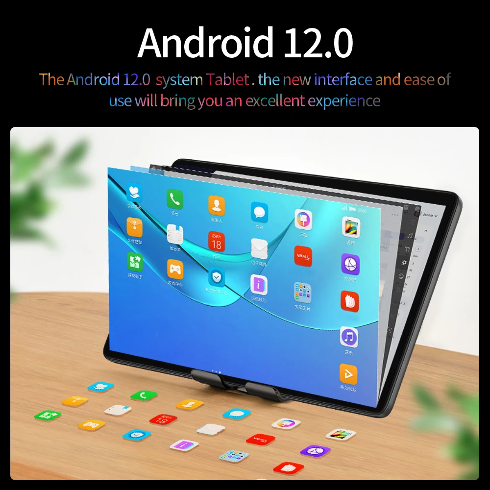 2025 New 10.1Inch 4G LTE 6GB RAM 128GB ROM Android 12 Tablets Phone Call Dual GPS Bluetooth WiFi Google Tablet PC 3