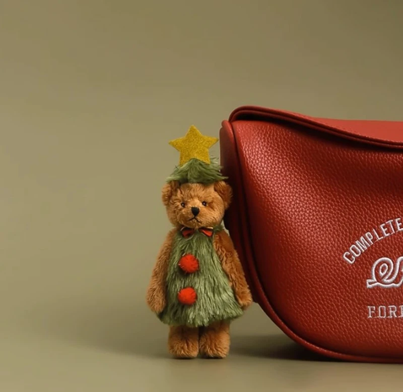

Quality Christmas Bear Stuffed Animal Soft and Durable Material for Long lasting Use Add Festive Atmospheres in Room