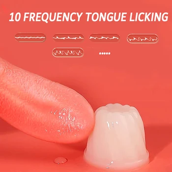 Sexy Toys Tongue Licking Gspot Vibrators for Women Clitoris Stimulator Nipple Adult18 Products Female Masturbators Oral Sex Shop 3