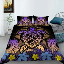 

European Pattern Hot Sale Soft Bedding Set 3d Digital Turtle Printing 2/3pcs High Quality Duvet Cover Set ES/DE/EU/US Size