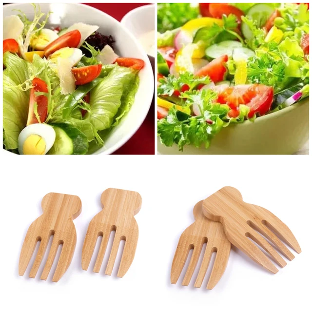Introducing the 1Pc Bamboo Salad Claws: Stirring Salad Pasta, Fruit, and More!