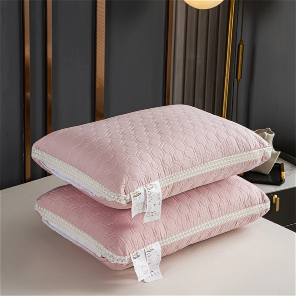 

Latex Breathable Pillow Cool Feeling Ice Silk Neck Pillow Core To Help Sleep Pillows for Bedroom Home Decoration Adult Bedding