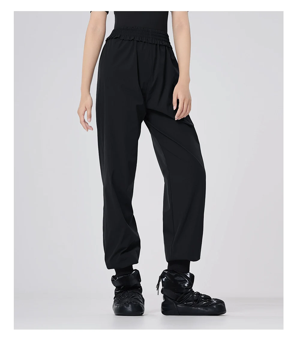 Damen-Ballett-Freizeithose, sportliche Lauf-Jogginghose, Teenager-Mädchen, leichte, intensive Nylon-Schweißhose für Tanz – Detail 9