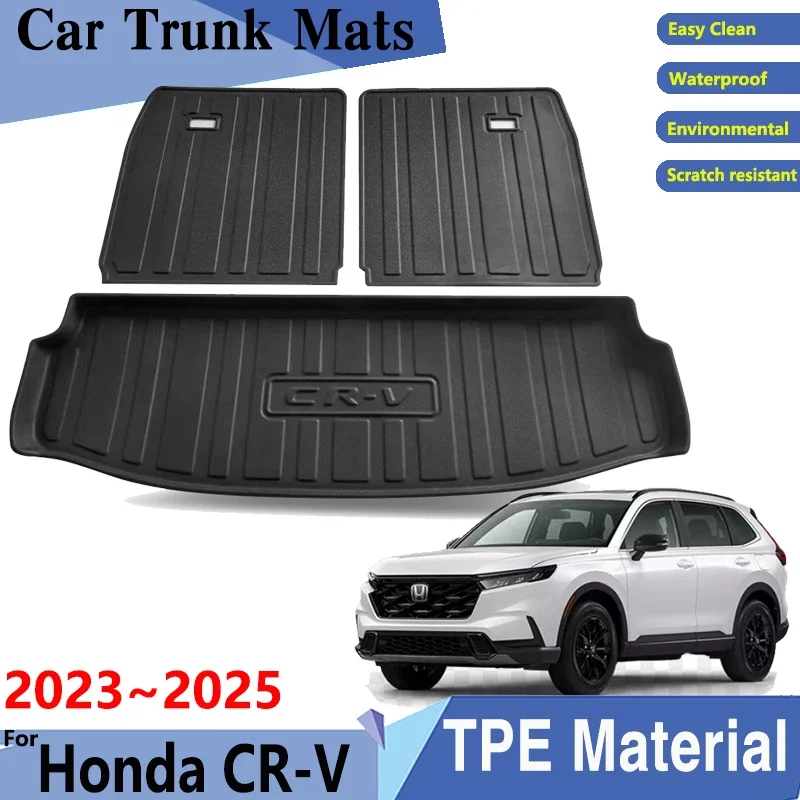 

Car Trunk Mats For Honda CR V CRV CR-V Breeze 7seats RS MK6 2023 2024 2025 Car Cargo Tray Trunk Rear Anti-dirty Pads Accessories