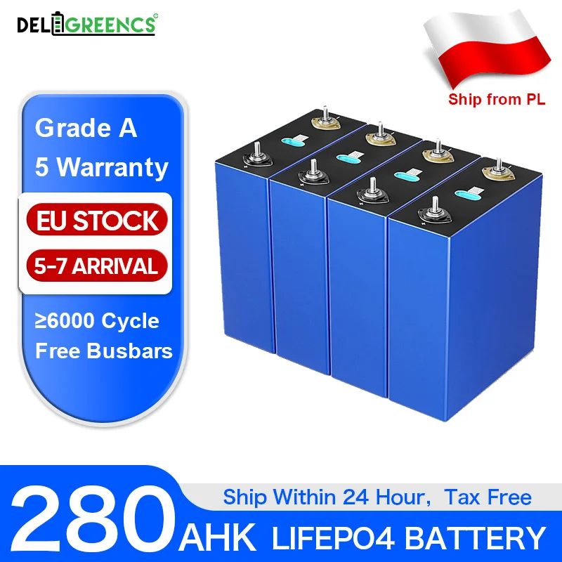 Lifepo4280AHGradeABatteryLifepo4Battery12V24V48VRechargeable