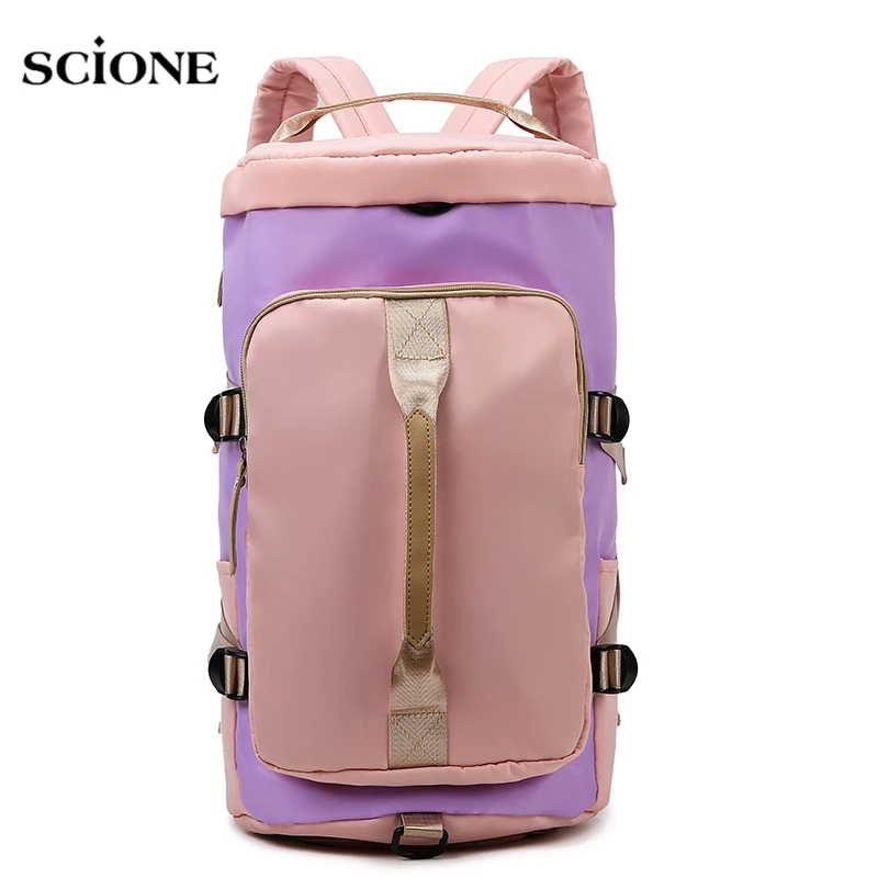 

Multifunctional Travel Backpack Women Fitness Handbag College Student SchoolBag Gym Shoes Messenger Bag Yoga Shoulder Backpacks