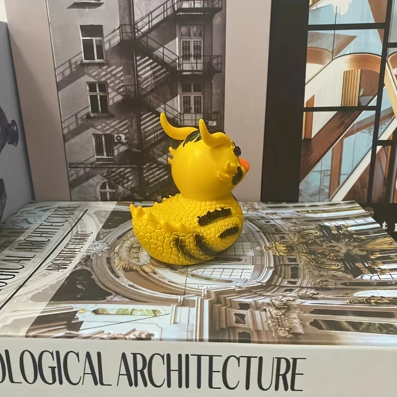 Duck Statue Gothic Sculpture Punk Animal Figurine Resin Desk Decoration Collectible Figurines Satan Duck Tabletop Ornaments miniature figurines resin ornaments resin crafts miniature duck figurines