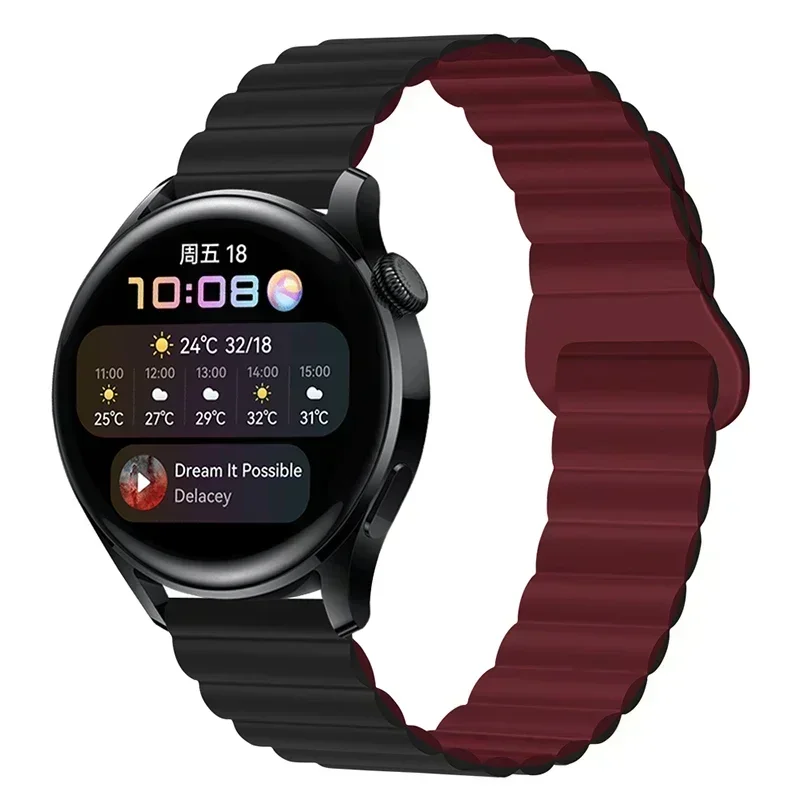 Magnetic Loop Silicone Watchband Strap