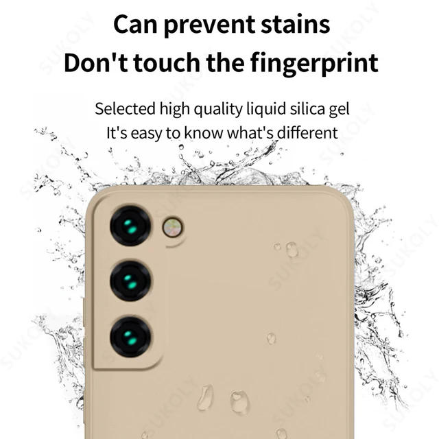 Capas de Silicone Líquido à Prova de Choque para Samsung Galaxy