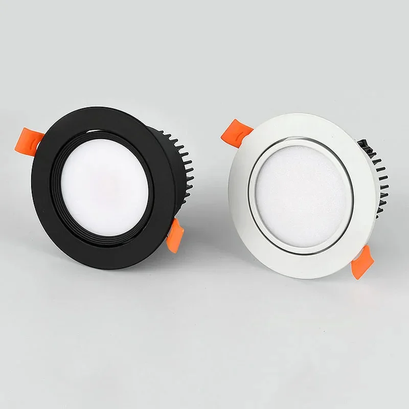 Description Picture 4 of itemEmbedded dimmable COB spotlights LED downlights 5W 7W 9W 12W 15W 18W Living room bedroom supermarket AC85-260V indoor lighting