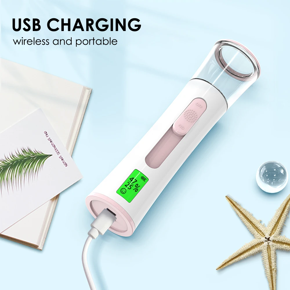 Nano Facial Steamer Mist Spray Eyelash Extensions Cleaning Pores Water SPA Moisturizing Hydrating Face Sprayer USB Rechargeable 6