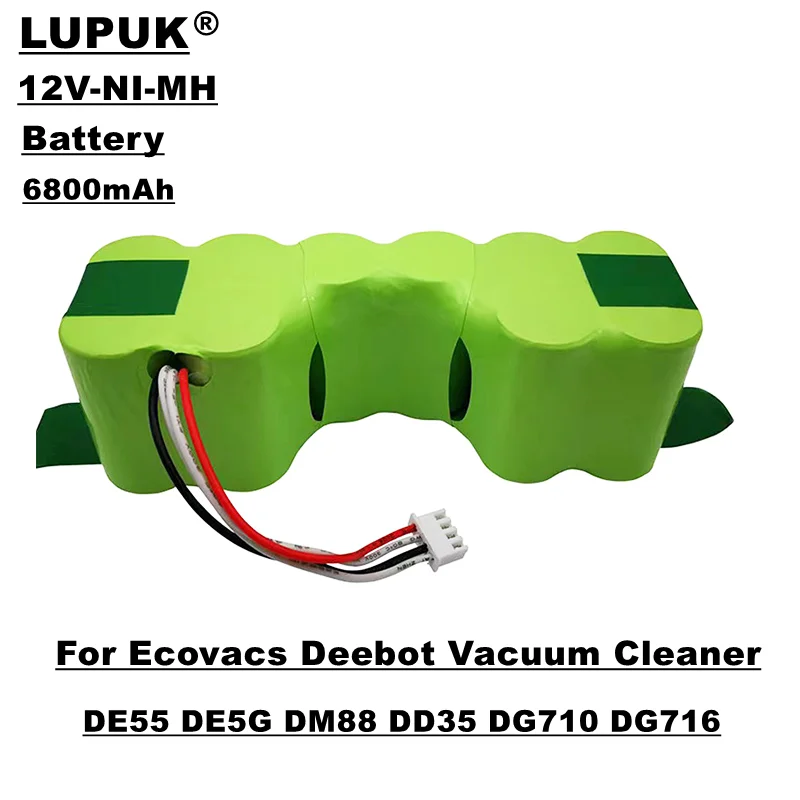 

12V robot vacuum cleaner replacement battery pack, Ni-MH battery, 3500mah, suitable for de55 de5g dm88 dd35 dg710 dg716, etc