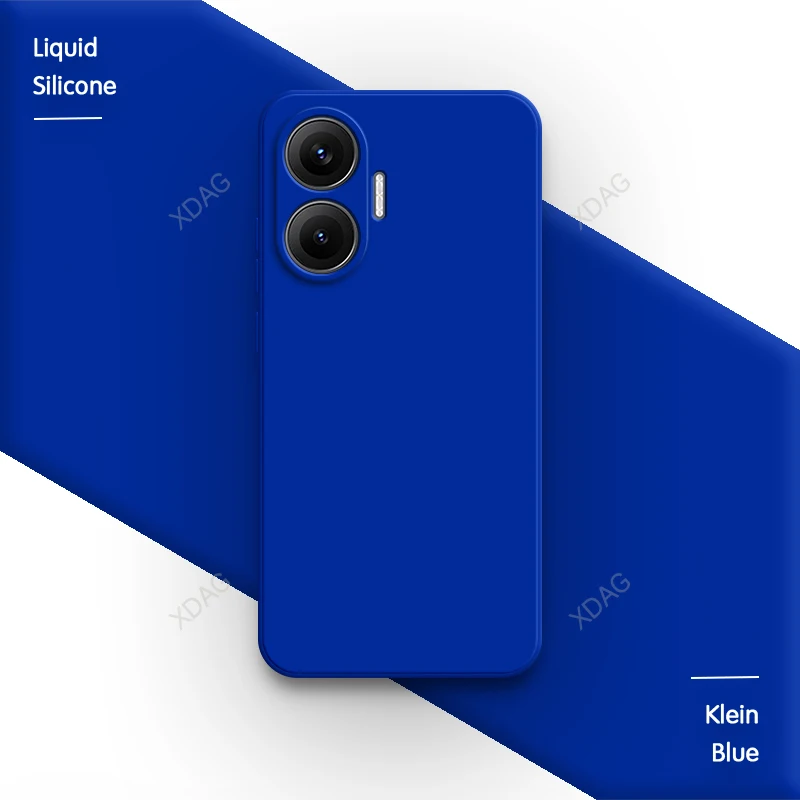 Premium Silicone Soft Back Cover with Camera Protection - Classic Liquid Design Phone Case