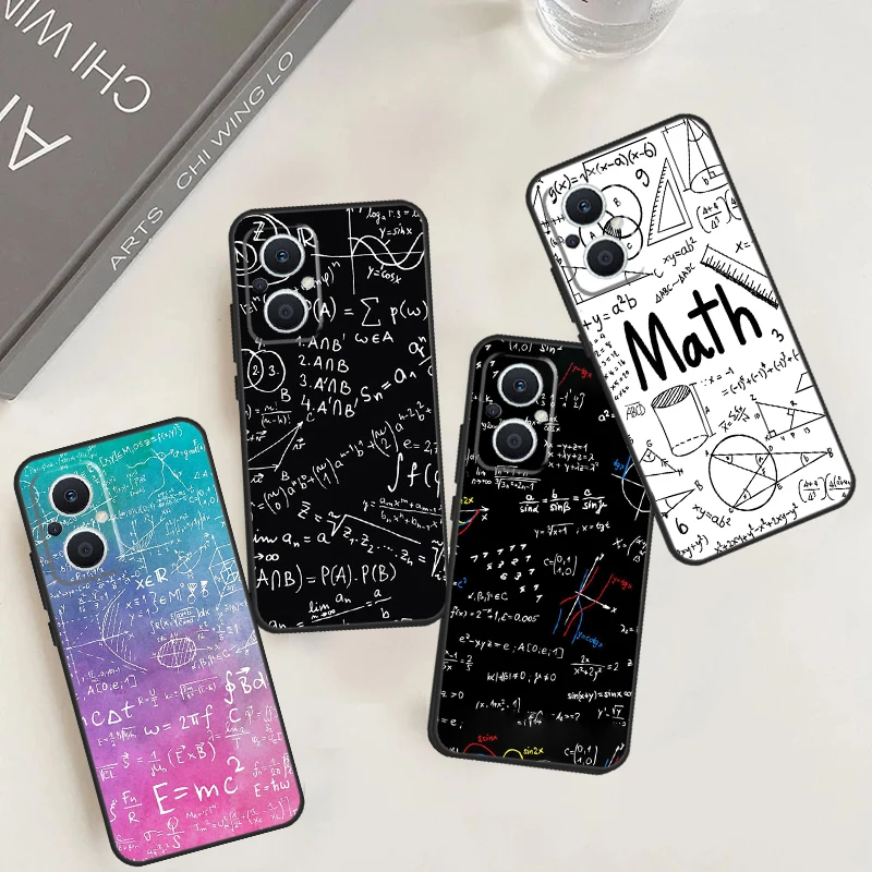 Physiic Eces Math Case Per Oppo Reno 10 Pro 8T 4Z 5Z 4 5 6 7 8 Lite Oppo Find X5 X6 Pro X3 Neo X2 Lite Cover