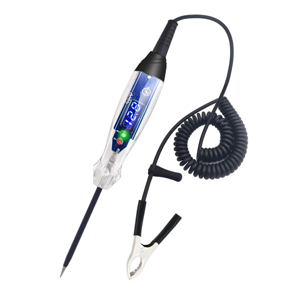 

Electric Voltage Tester Light Test Pen for Car Repair Tool with LCD Display and Positive Negative Indicator 3v 60v