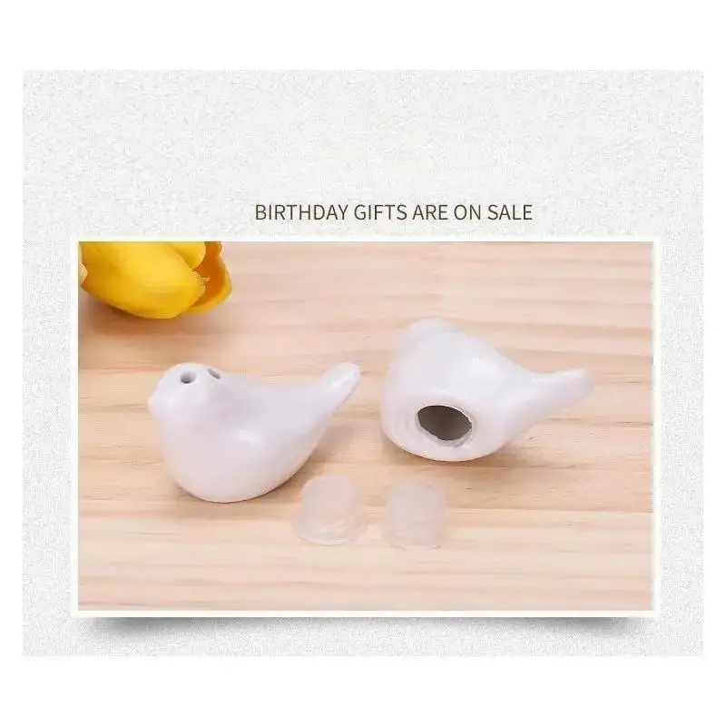 2Pcs/Set Ceramic Love Bird Seasoning Bottle Gift Box Wedding Companion Gift Classmate Party Souvenir Home Kitchen Seasoning Box