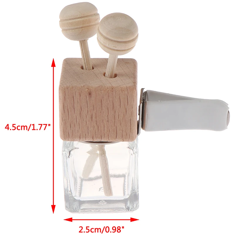 Car Air Outlet Freshener Diffuser Bottle Pendant Clip Perfume Empty Bottle Essential Oil Fragrance Ornament Travel 1Pc