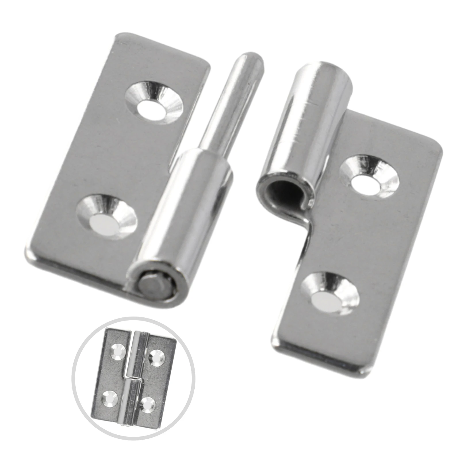

1Pc Cabinet Door Removable Hinge Detachable Hinge Slip Joint 40*30*1.5mm Stainless Steel For Household Improvement Home Decor