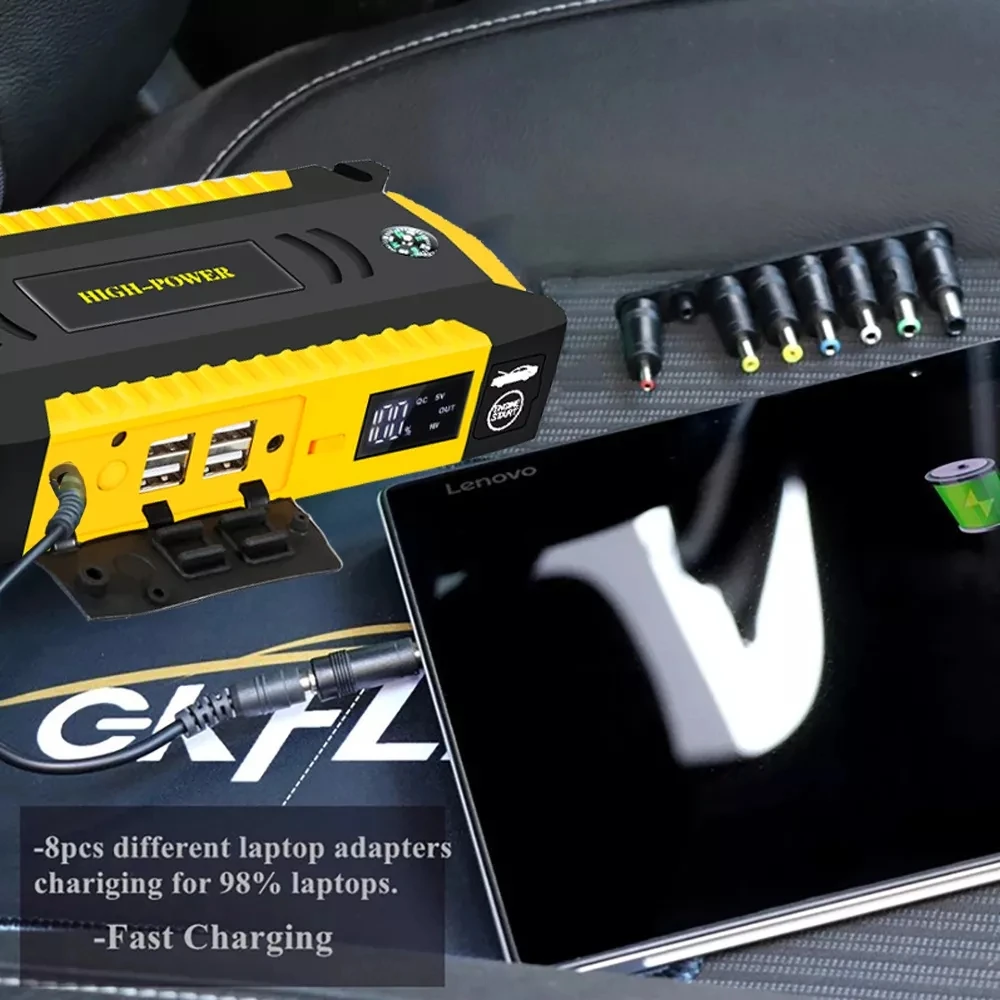 GKFLY 16000mAh Car Jump Starter Portable Car Battery Booster 12V Starting Device Power Bank Petrol Diesel Starter